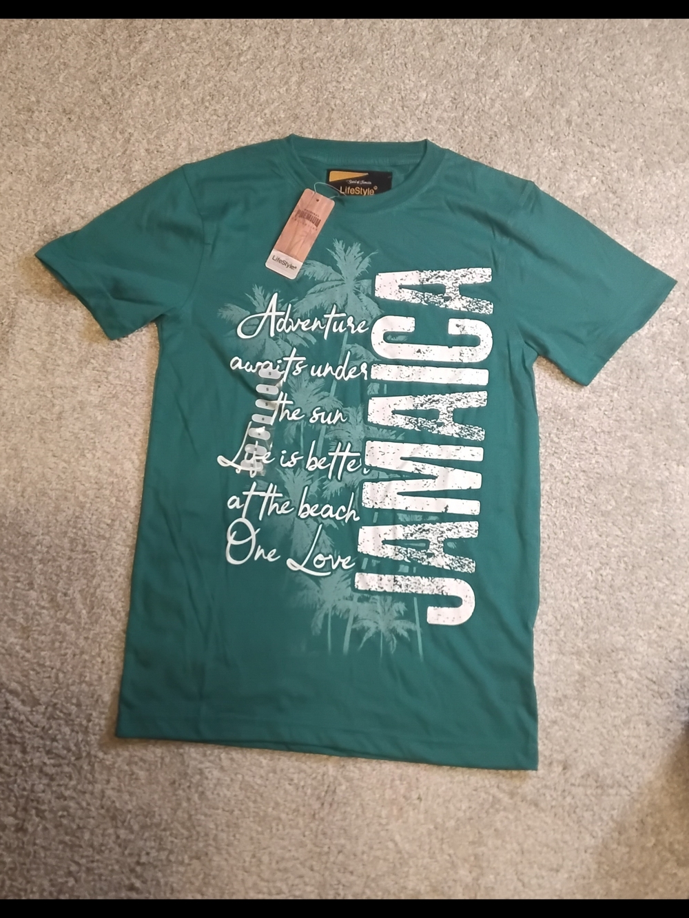 Jamaica Graphic Tee - Teal